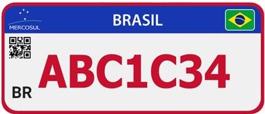 Placas para Automóveis - Comercial (Vermelha)