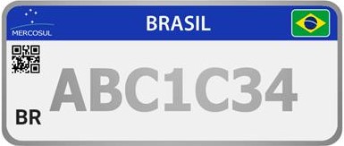 Placas para Automóveis - Colecionador (Cinza Prata)