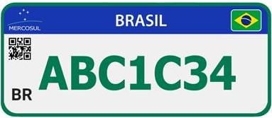 Placas para Automóveis - Especial (Verde)